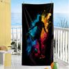 Soccer Beach Towel Super Soft Microfiber Quickdry Fabric Comfortable Lightweight