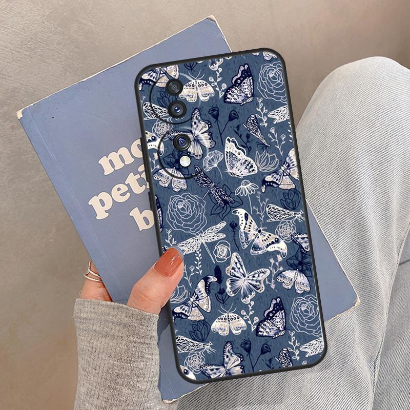 Moths insects botanical butterflies Case For Honor Magic 8 5 6 7 Pro Cover For Honor 400 200 Lite 50 70 90 X8a X8b X9a X9b X9c