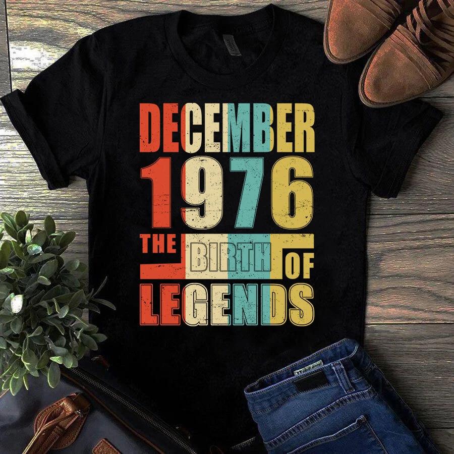 Men s and Women s T-shirts December 1976 The Birth XL