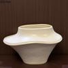 Creative Large Diameter Ceramic Vase Plant Pot Table Decoration Flowers Arrangement Artificial Flower Vases Room Aesthetic Decor