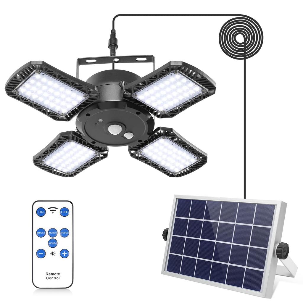 HighydroLED Solar 4 Samostatný senzor 4 Pracovní velkokapacitní dálkový ovladač 128 lze svítit během dne a 6 úrovní jasu pro uložení