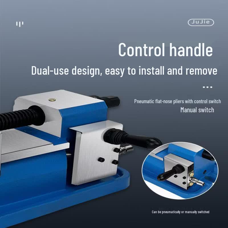 Precision Pneumatic Flat-Jaw Vise