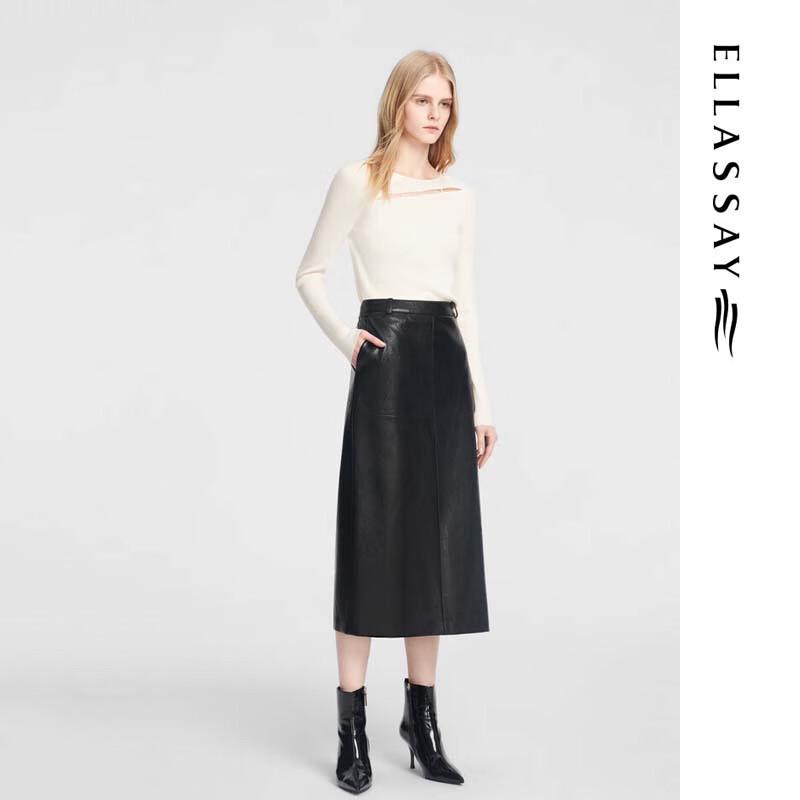 ELLASSAY Elegant High-Waisted Midi Skirt