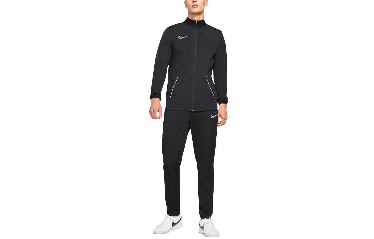 Nike Dri Fit Casual Sportswear Men s Black Set Stand Collar Moderate CW6132-010 XL