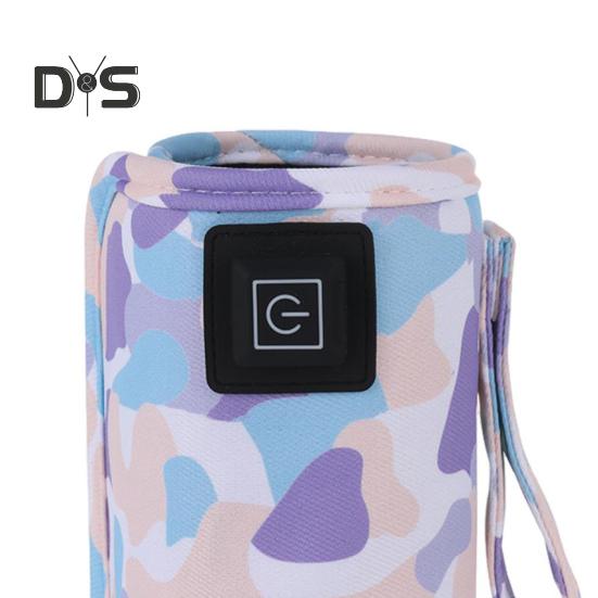 Portable Baby Bottle Warmer Sleeve 3 Levels Adjustable Electric Feeding Bottle Heater Fast Heating Outdoor Travel Infant Milk Bottle Heating Cover