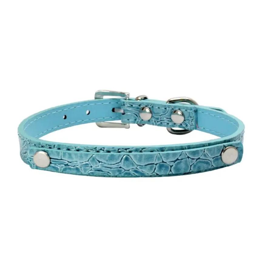 Crocodile Pet Collars Cat Dog Necklace with 10mm Belt Name Personalized Collar Fit for 10mm DIY Slide Letters Charms