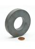 Super Strong Round Craft Ferrite Magnet 90mm OD X 36mm ID X 15mm Thick | Heavy Duty Circular Ring Magnet Pack of 1