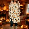 Women's Fashion Printed Round Neck Long Sleeve Dress for Casual Daily Wear