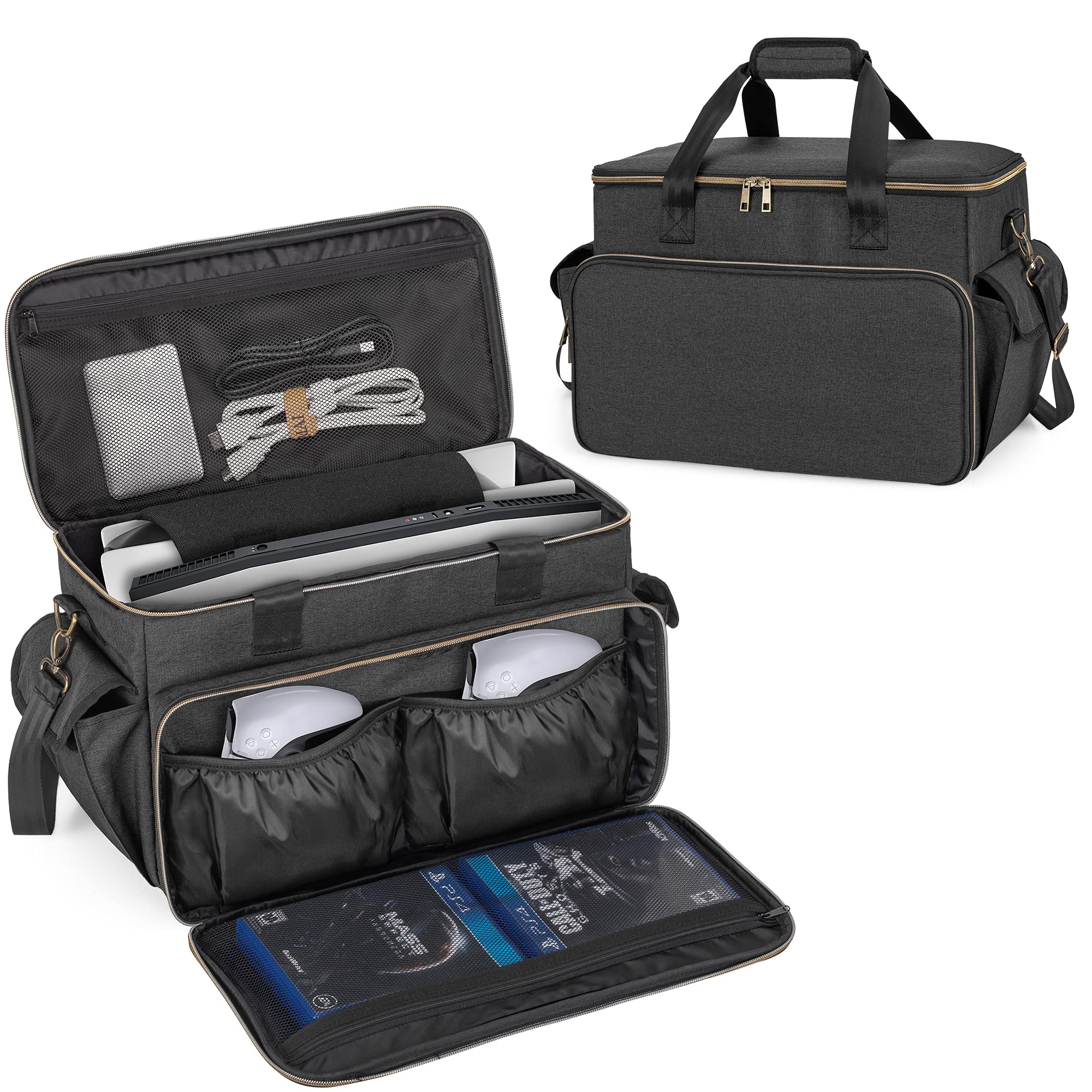 

Trunab PS5 Storage Bag ps5 Case One One Carry Bag Carrying PS5/PS4/PS4 Pro/PS4 Slim/Xbox One/Xbox X/Xbox S/PS5