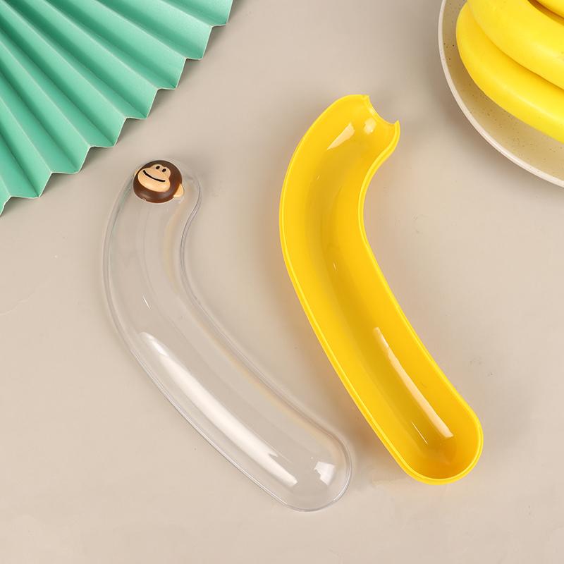1Pc Children'S Portable Banana Storage Box Squeezable Fruit Storage Box Refrigerator Crisper Outdoor Fruit Storage Box Holder