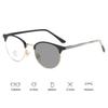 Reading Glasses for Women Men Vintage Round Outdoor Color Changing Hyperopia Sunglasses Finished Presbyopia Plus Eyeglasses