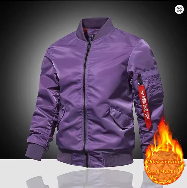 

Осенне-зимняя куртка-пилот ВВС MA1 мужская однотонная бейсбольная куртка повседневная толстая ветрозащитная теплая хлопковая куртка 6XL