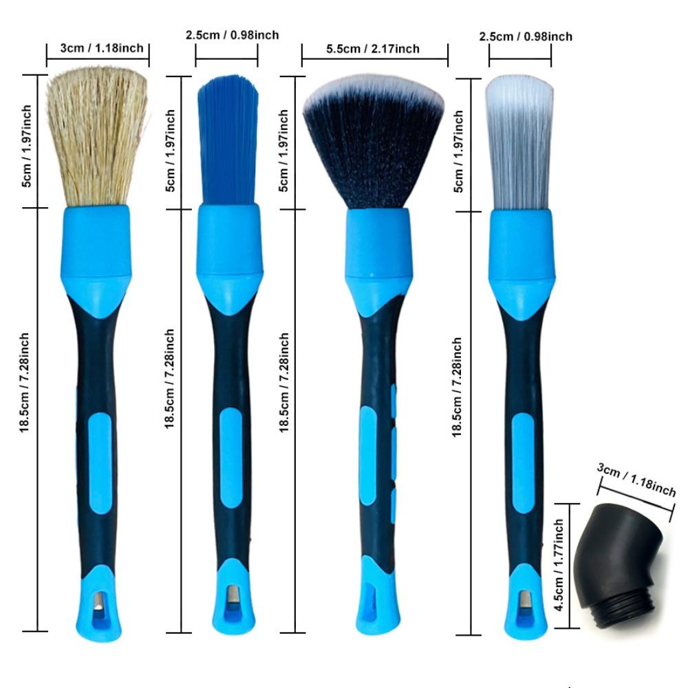Multifunctional Car Clean Brush Soft Bristle Wheels Cleaner Car Washing Brush  Air Outlet Vent