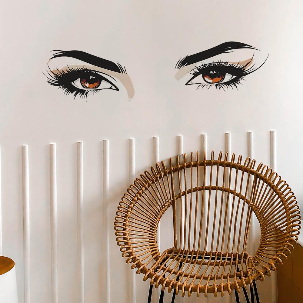 Personalized Beauty Eyes Bedroom Entrance Hall Living Room Home Background Beautification and Decoration Wall Stickers