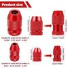 2Pcs Drill Depth Stop Set Aluminum Alloy Drill Stop Precise Drill Size Range 5/64-3/16 15/64-7/16 for Furniture Tile Metal Wood