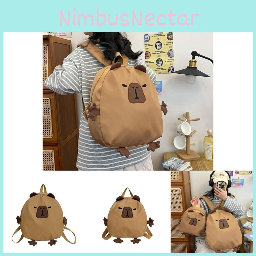Youth Fashion Cartoon Pattern Backpack With Wearresistant Fabric For Children
