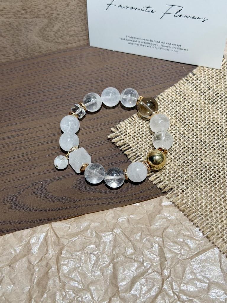 New Arrivals: Original Multi-Treasure Bracelet with Natural Yellow, Green Phantom, and White Crystals