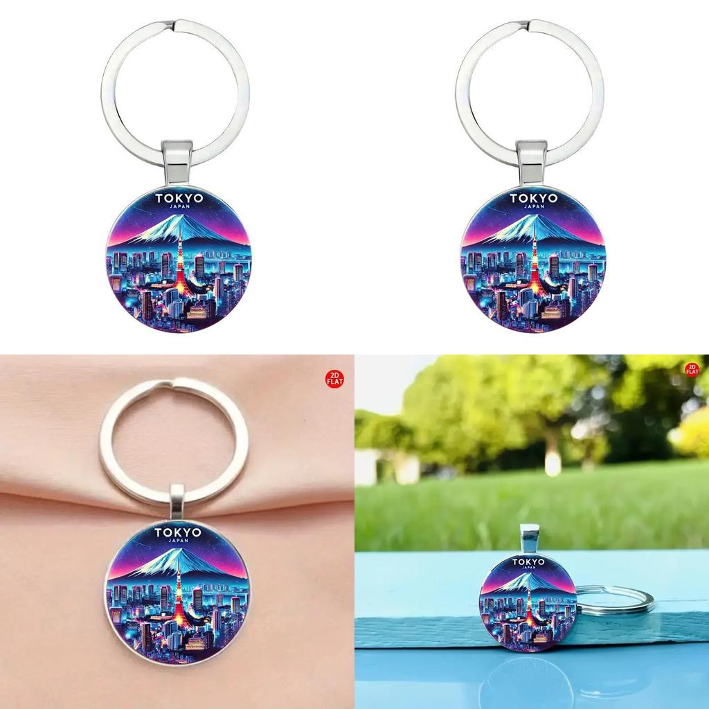 Tokyo Fuji Mountain Keyring Accessory For Festive Gift Ideas