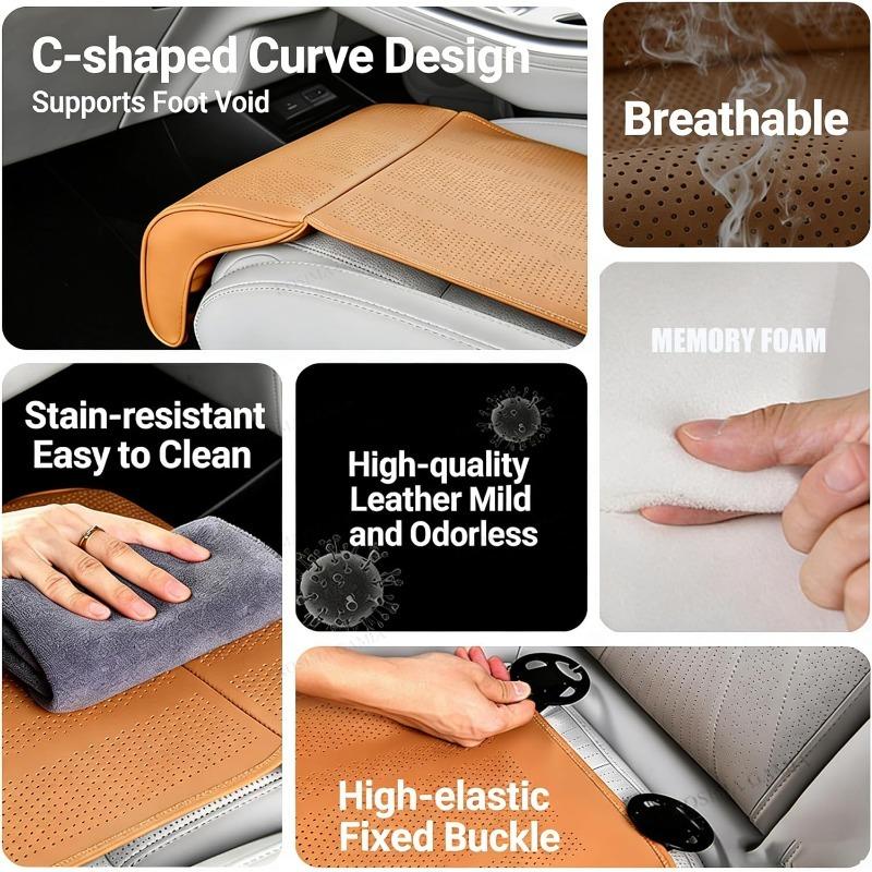 Leg Rest Padding Extension Car Seat Cushion with Leg Support Seat Protection Cover Relieve Fatigue Auto Accessories