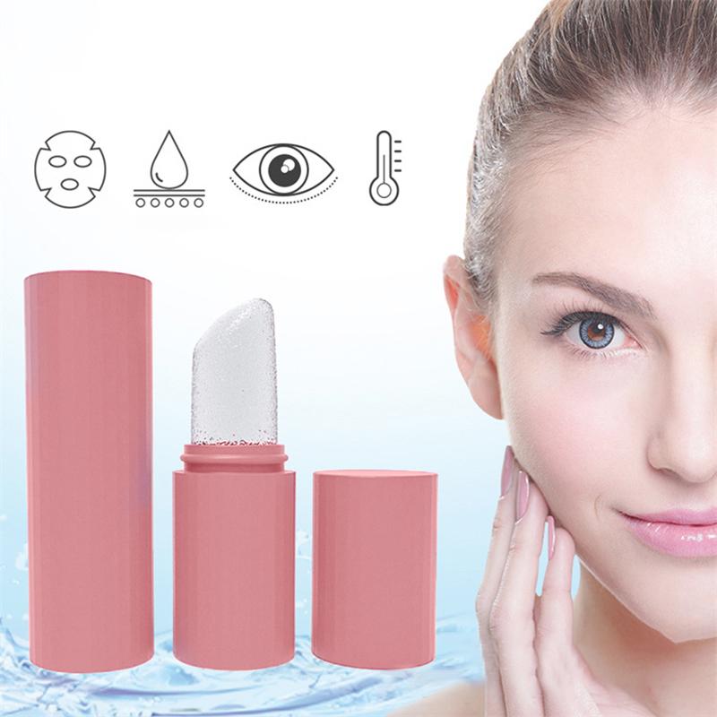 Lipstick Shape Silicone Ice Facial Roller Skin Care Beauty Lifting Contouring Tool Ice Cube Trays Ice Globe Balls Face Massager