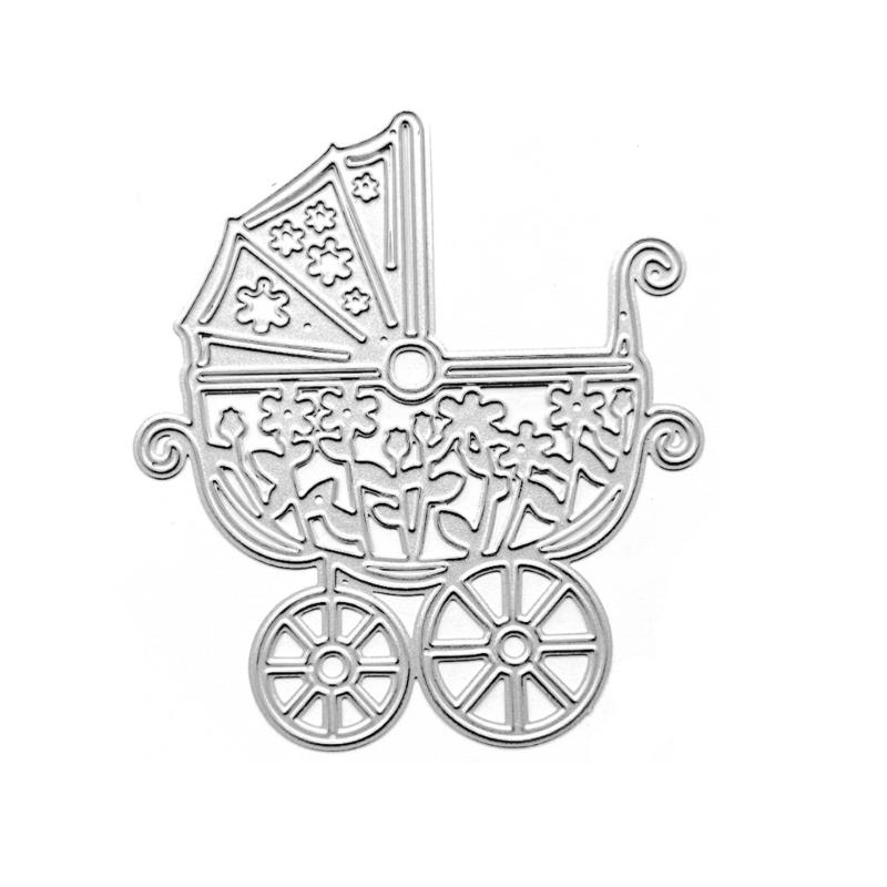 Baby Stroller Metal Cutting Dies Stencils for DIY Scrapbooking Decorative Embossing Paper Cards Template Decor Die Cuts