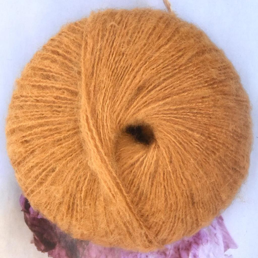 25g Soft 40% Acrylic 60% Mohair Yarn 160m/175yd Plush Yarn Hand Knitting Crochet Sewing DIY Shawl Scarf Thread