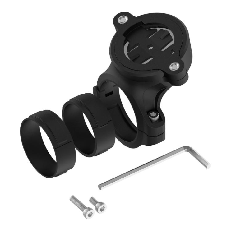 Cycle Computer Mounting Support with Rear Seat Clamp Straps, Round Device Coupling and L-Shape Tool Hardware Included for 1050/840/540