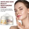 Rice Cream for Face White Rice Essence Brightening Moisturizing Cream Lightweight Moisturizer Face Cream Smooth Lines