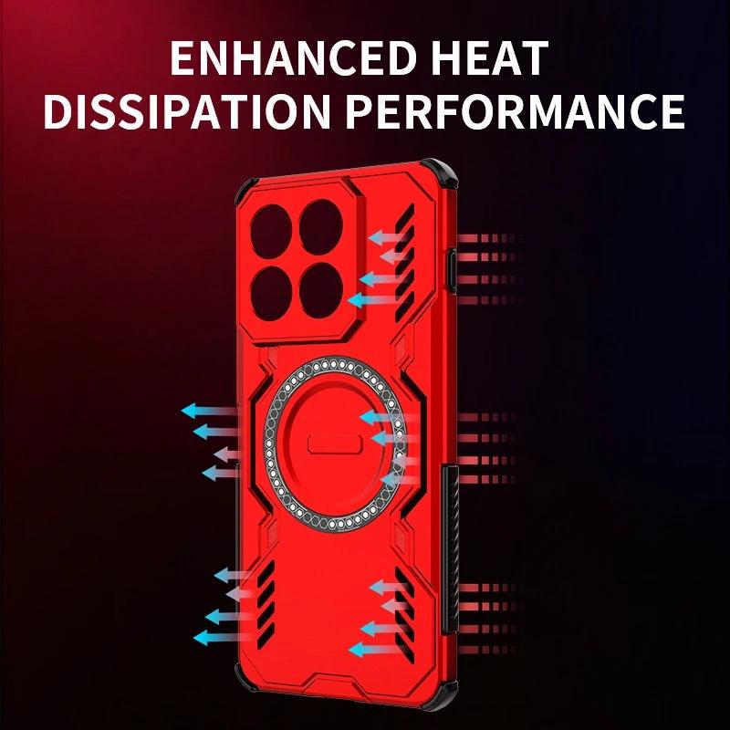 For Moto Edge 70 70 Fusion Plus 70Air Pro case Magnetic Case Heat Dissipation Shockproof TPU PC Hybrid For Moto Signature Phone casing