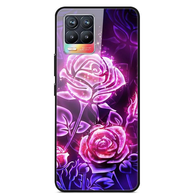 Glass Back Cover For Realme 8 Pro Case Tempered Glass Case For Realme 8 Pro 8i Realme 8 5G Phone Case Cover Realme8 5G Pro Funda