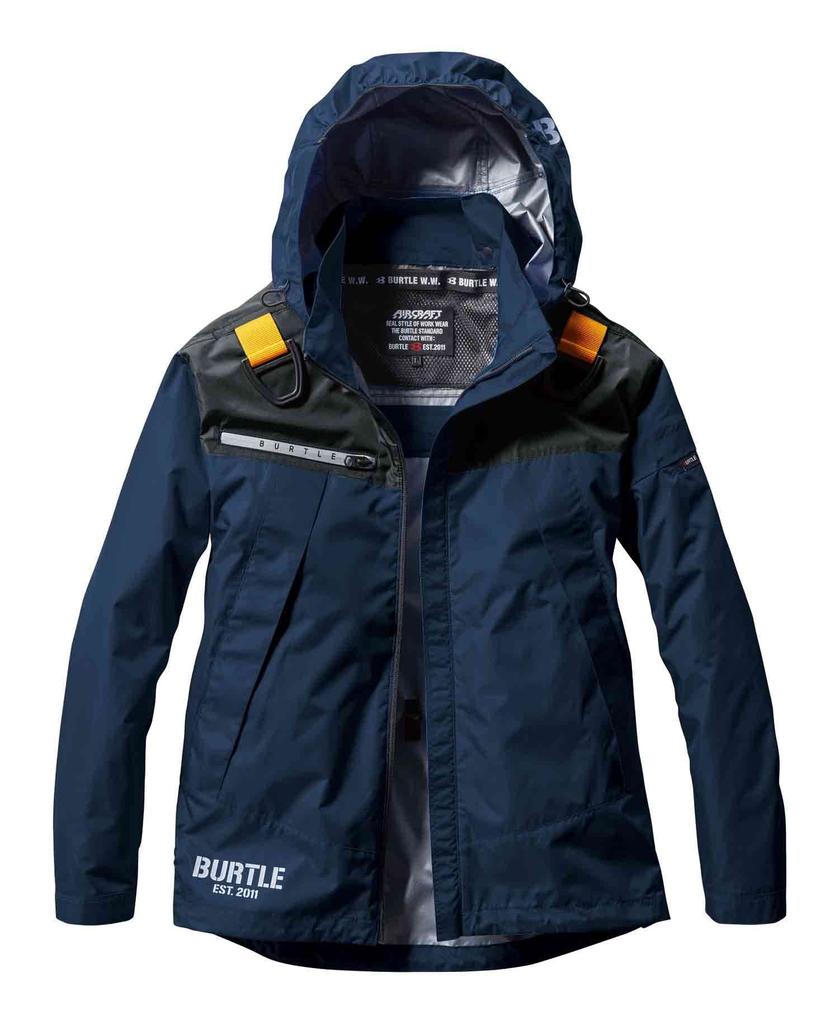 BURTLE Air Craft Hoodie Jacket (Unisex) for Spring/Summer, Navy, AC 1191, Size 3 M