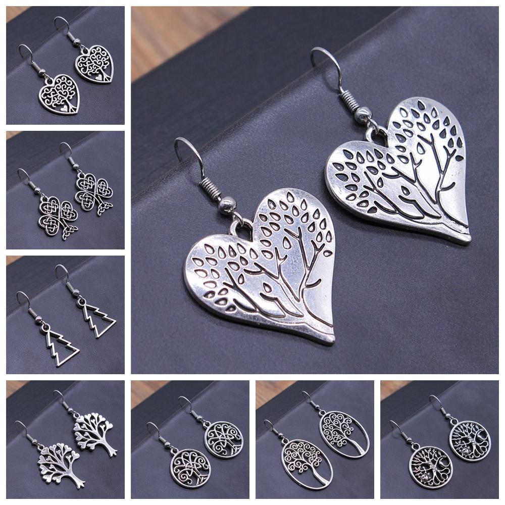 Tree Earring Women Drop Earrings Round Tree Dangle Earrings Women Fashion Jewelry Gift For Women