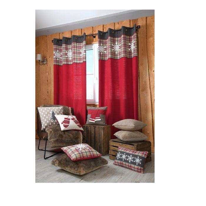 Plaid a poils doux 130 x 160 cm Megeve brun