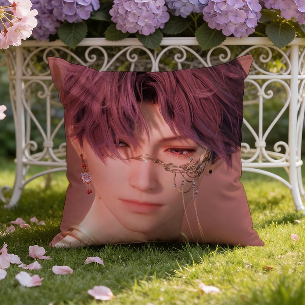 R-Rafayel Love D-Deepspace Cushion Cover Home & Car Dual-Scene Pillow Cover: Reversible for Premium Comfort