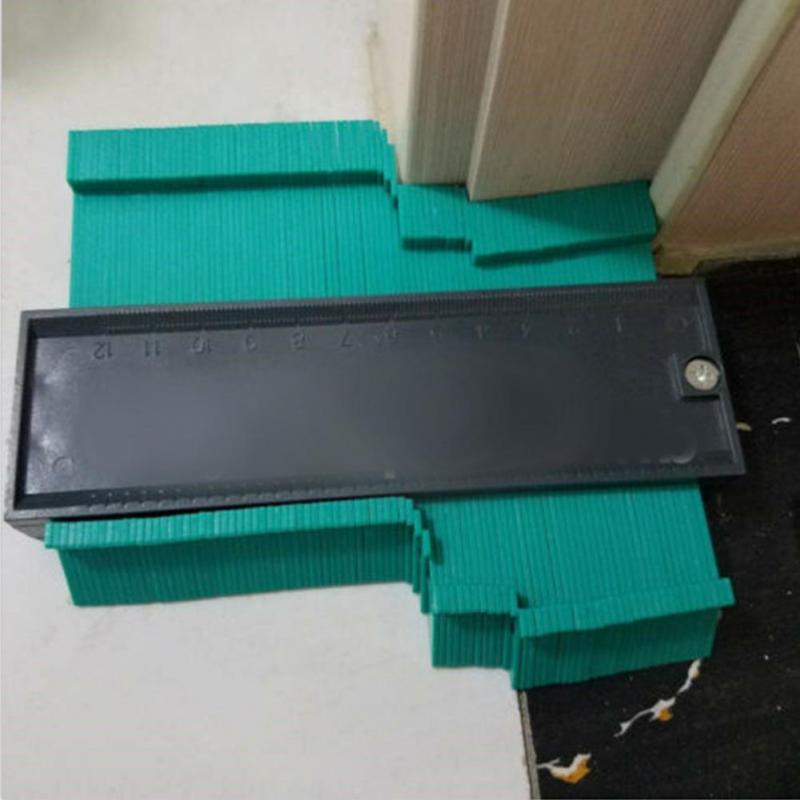 Duplicateur de forme pr/écis Duplicateur multifonction Jauge de contour en plastique de 25,4 cm Pour carrelage stratifi/é et bois