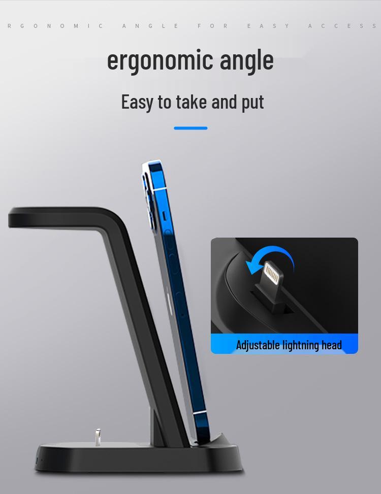 3-in-1 Foldable Magnetic 15W Wireless Charger for Apple Devices