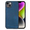For iPhone 14 Plus Case Shockproof Slim Retro Leather Phone Back Cover
