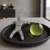 Small Robot Desk Toy 3D Printed Articulated Figure, Movable Joints Figurine, Compact Decompression Office Fidget for Kids Adults, Stress Relief