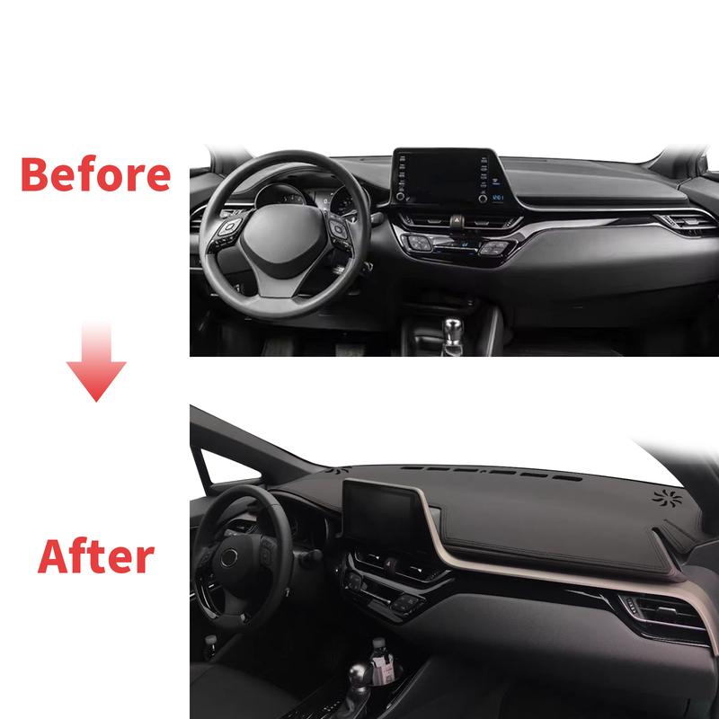 Fit for Toyota C-HR CHR C HR -2016 Car Leather Accessories Dashmat Protective Carpet Dashboard Cover Pad DashMat Sunshade