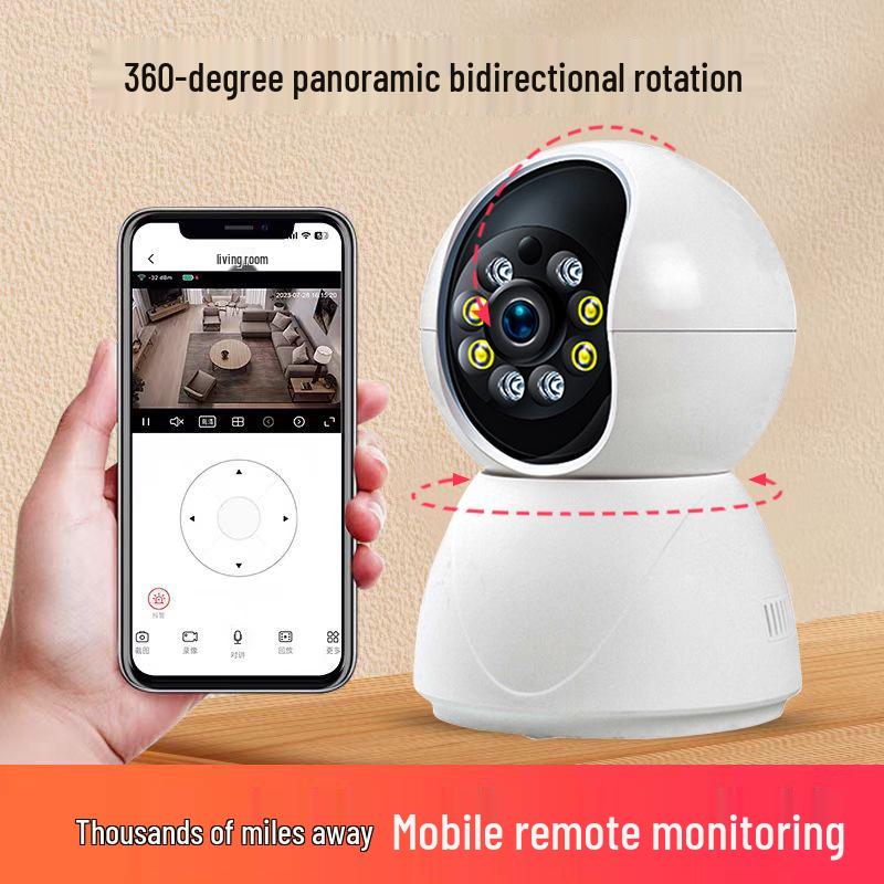 3MP Home Smart Surveillance Camera with 5G WiFi, App Remote Alarm, Dual-Band, and Two-Way Voice Intercom