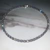 2022 New High Quality Iced Out Bling Triangle Cubic Zirconia CZ Tennis Chain Necklace Bracelet