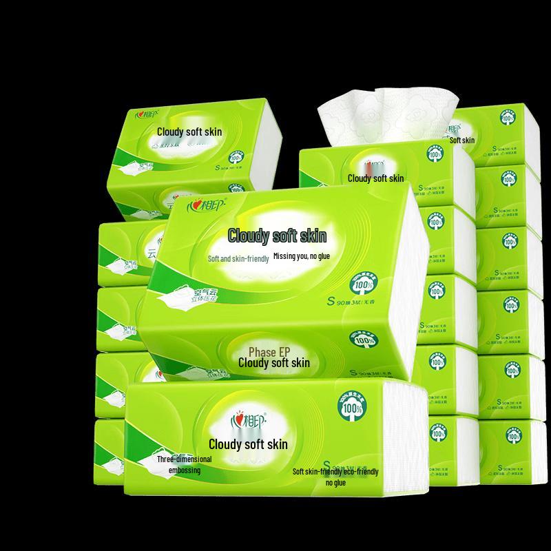 Mind Act Upon Mind Cloud Feel 3-Ply Facial Tissues, 18-Pack