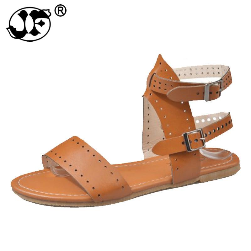 Модные женские сандалии-гладиаторы из мягкой кожи — фото 6