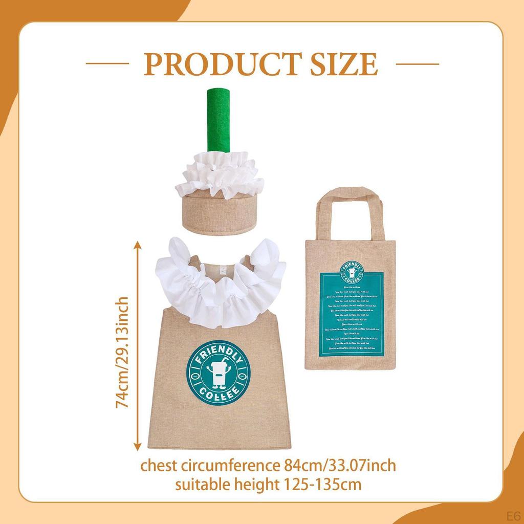 Cafe Costumes, Halloween Cosplay for Festival, Carnival And Role Play