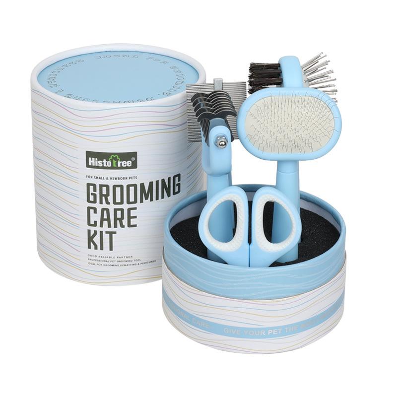 Manufacturer Pet Grooming Kit Comb Brush Nail Clippers Small Dog Cat Pet Grooming Tools