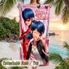 Miraculous Ladybug Strandtuch, Personalisiert mit individuellem Text, Schnelltrocknendes weiches großes Handtuch für Schwimmbad und Reisen