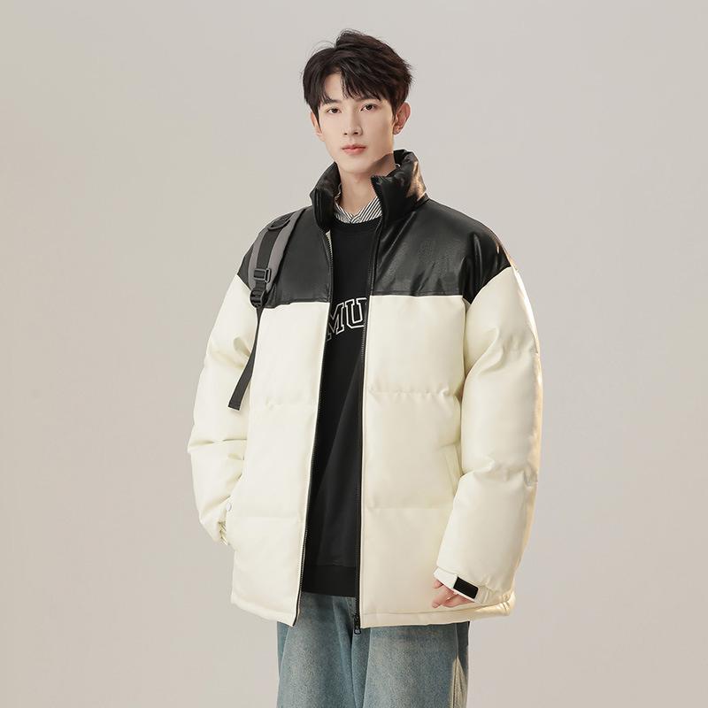 New couple winter short cotton-padded clothes men's jackets cotton-padded clothes stand-up collar warm bread clothes waterproof and windproof