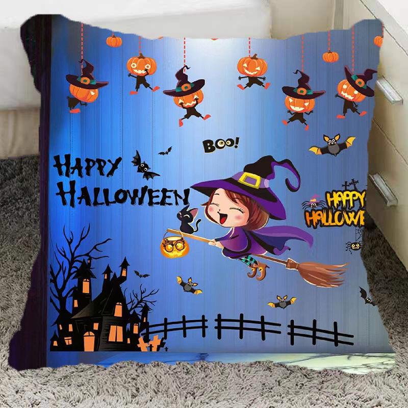 Halloween Pillow Pumpkin Funny Two-Dimensional Animation Pillow Emoticon Pack Party Party Boy and Girl School Day Gift