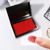 1 Quick-Drying Red Rectangular Ink Pad, Fast-Drying Ink Pad, Fingerprint Box, Financial Office Stamp Box, Bank Blue-Black Ink Pad Box