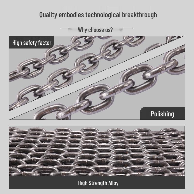 G80 Manganese Steel Lifting Chain for Hand Hoist, Bridge Use, National Standard, 1 Ton/2 Ton Capacity